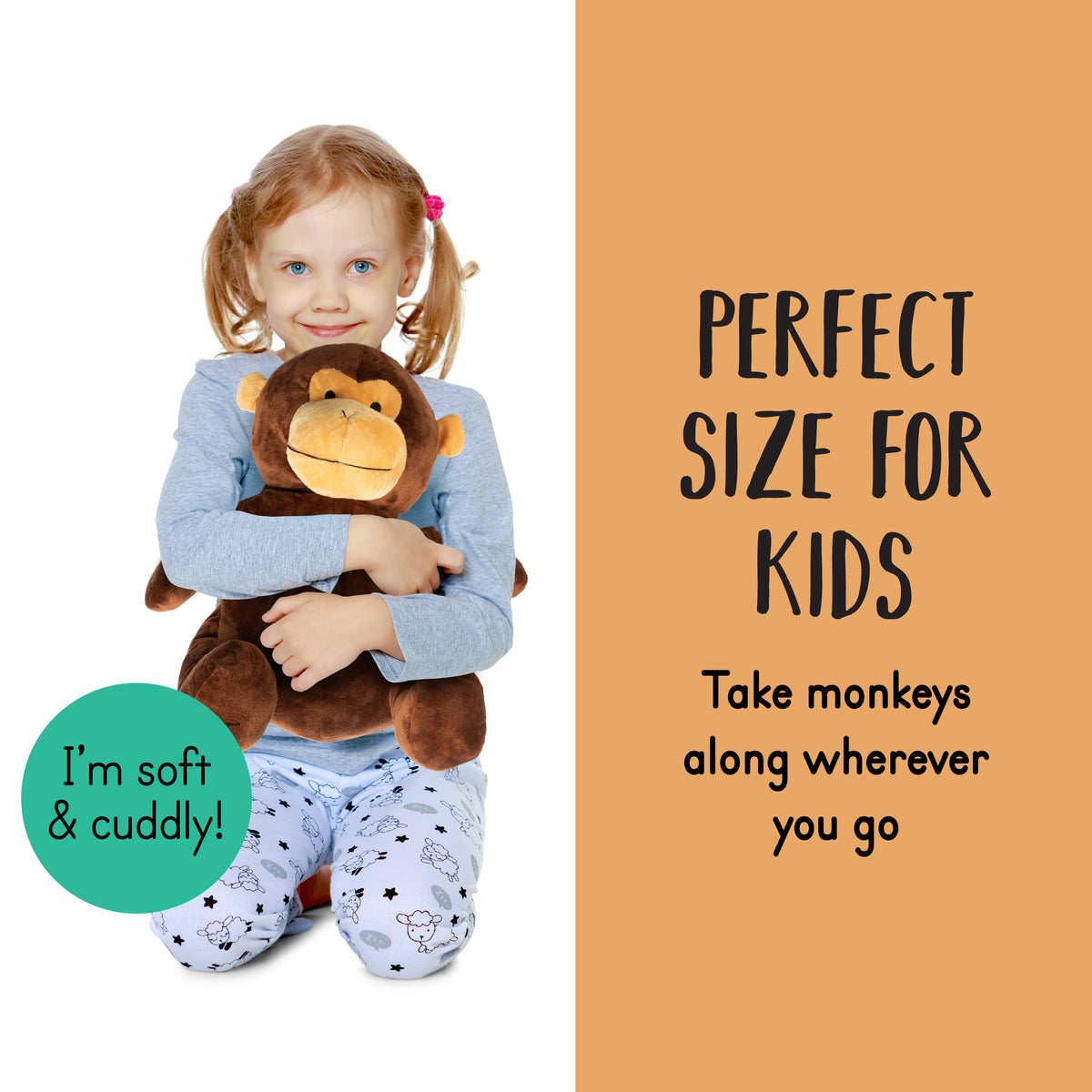 Mom Monkey with 3 Babies – Plush Creations 195