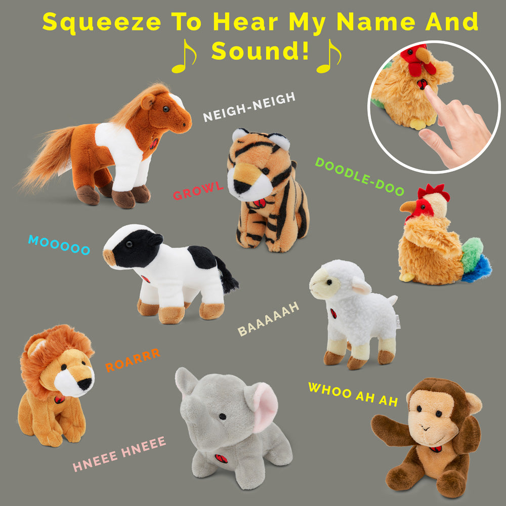 8 Talking Jungle/ Farm Friends – Plush Creations 195