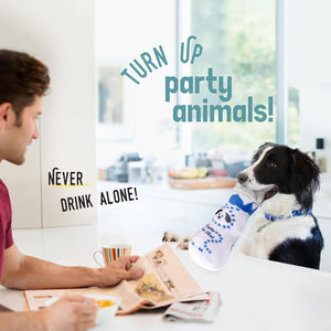 Hoovy Puptila Paws Azul | Funny Dog Toys | Funny Bottle Dog Toy | Gifts for Dogs | Squeaky Dog Toys | Novelty Dog Toys | Dog Birthday Gift