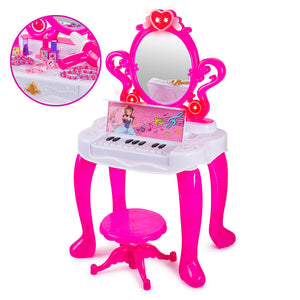 2in1 Beauty Mirror Set with Working Piano