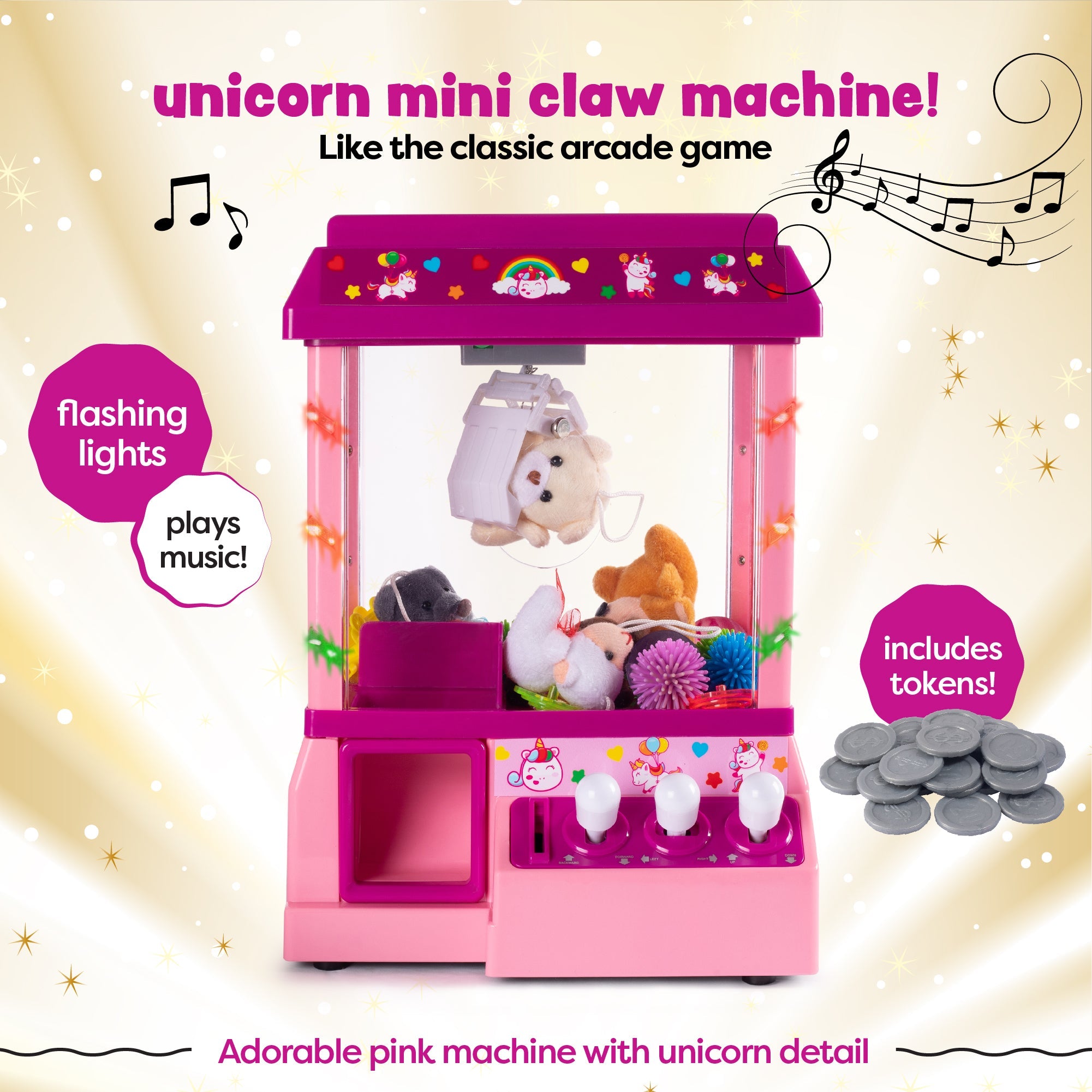 Unicorn Candy Claw Machine – Plush Creations 195