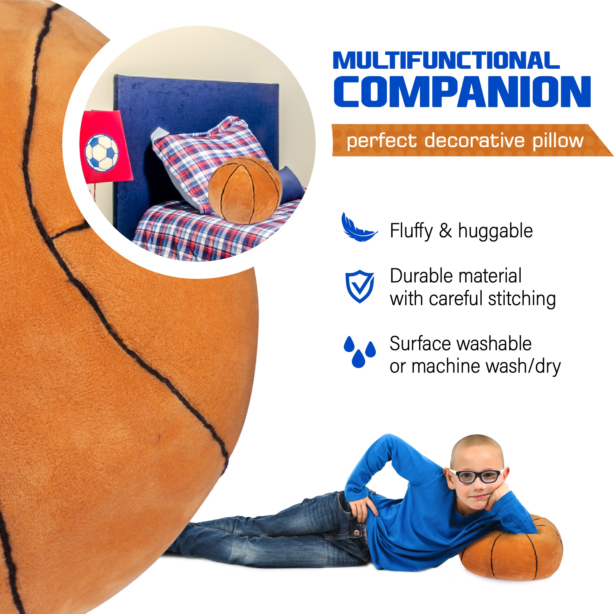 Pelota de peluche de baloncesto suave 3D fuera de la cancha, regalos para niños rellenos esponjosos de 25cm | Bodega Aurrera en línea Pelota de peluche de baloncesto suave 3D fuera de la cancha, regalos para niños rellenos esponjosos de 25cm | Bodega Aurrera en línea