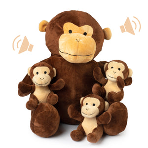 Mom Monkey with 3 Babies
