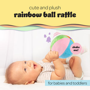 Baby Rainbow Ball Rattle