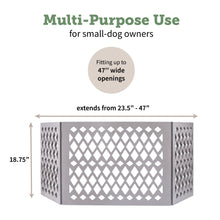 Load image into Gallery viewer, Pet Gate - Grey Diamond Décor