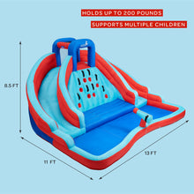 Load image into Gallery viewer, Inflatable Double Water Slide with Climbing Wall