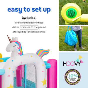 Inflatable Unicorn Themed Bounce House