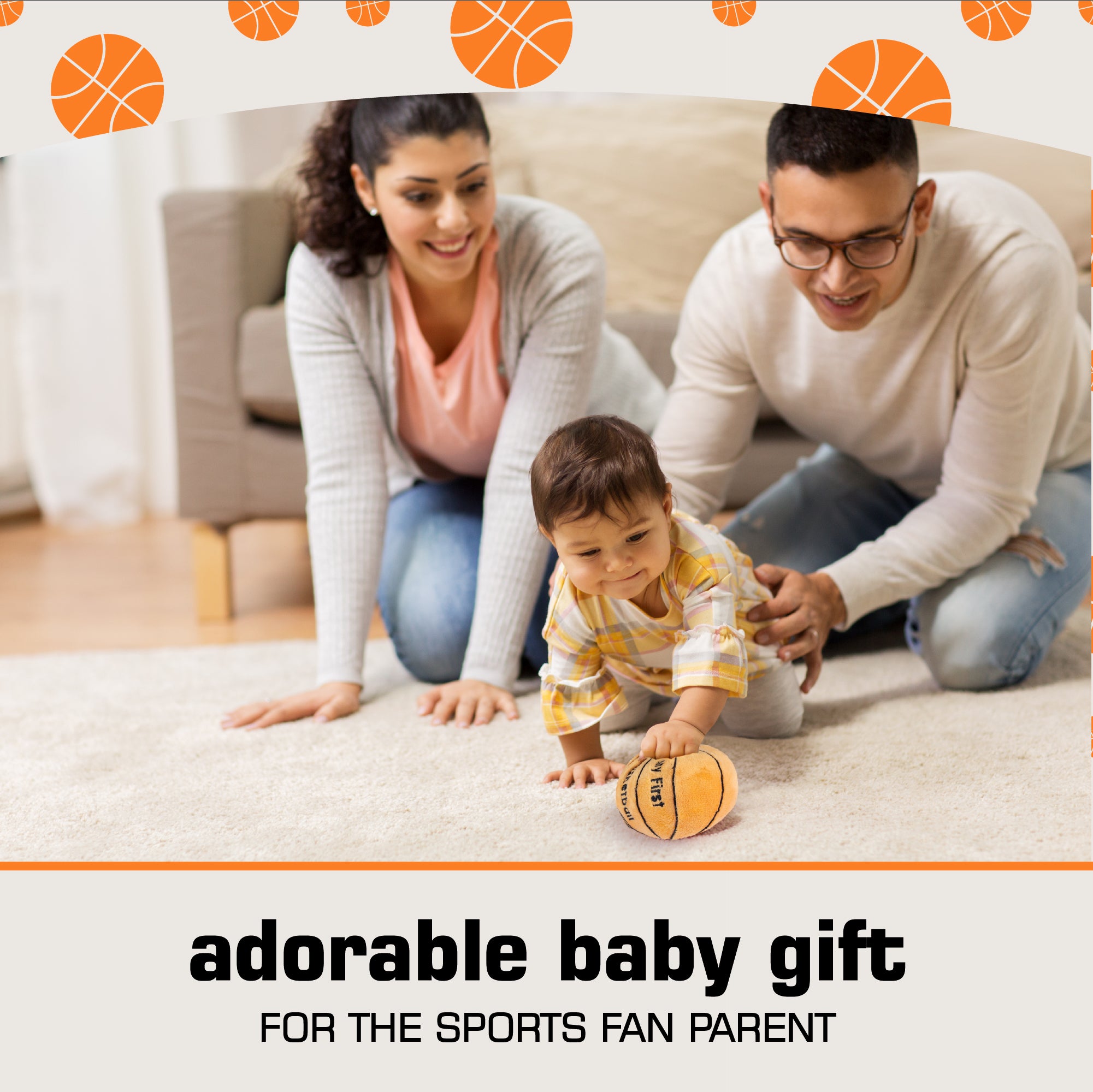 Basketball Rattle Baby Basketball Rattle – Plush Creations 195