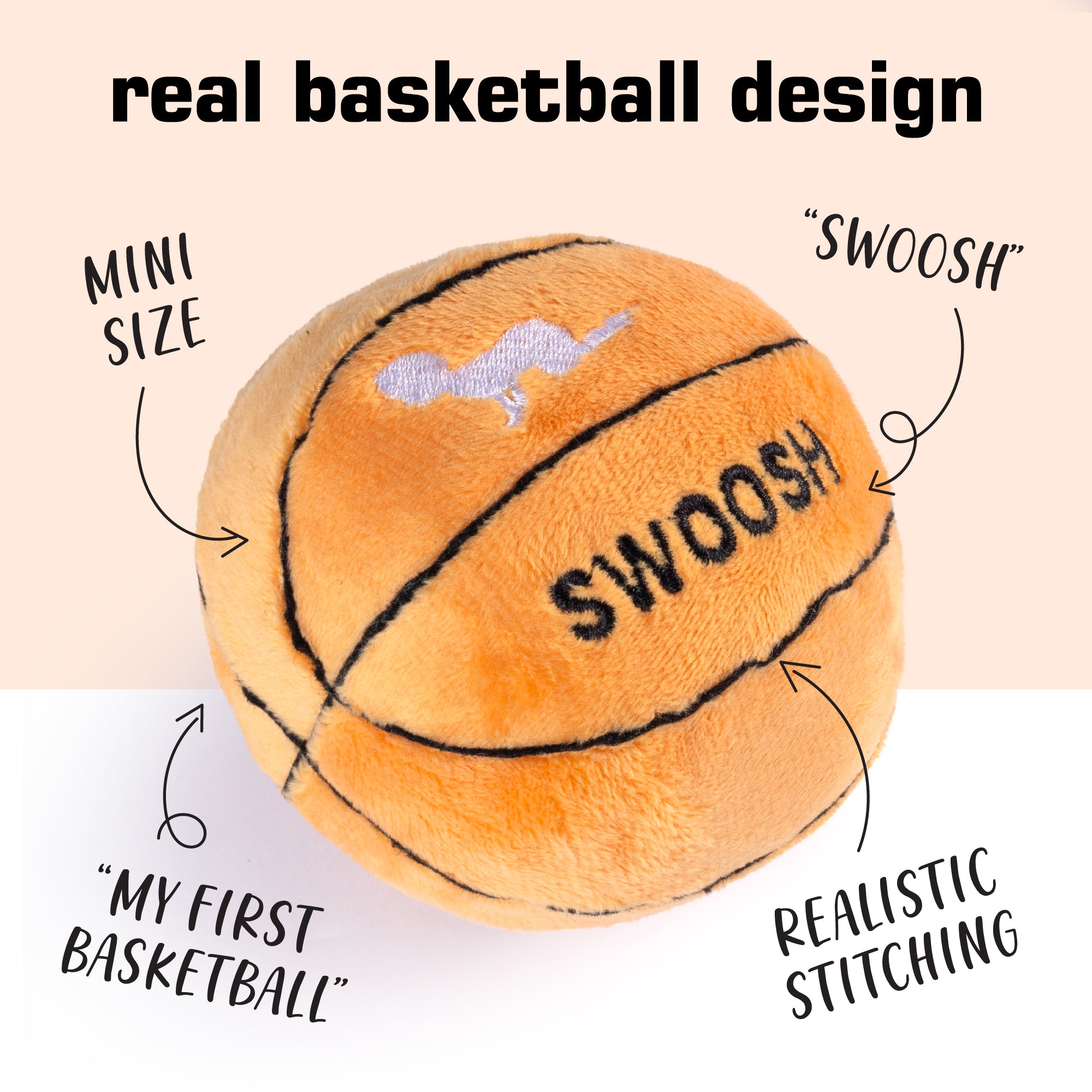 Basketball Rattle Baby Basketball Rattle – Plush Creations 195