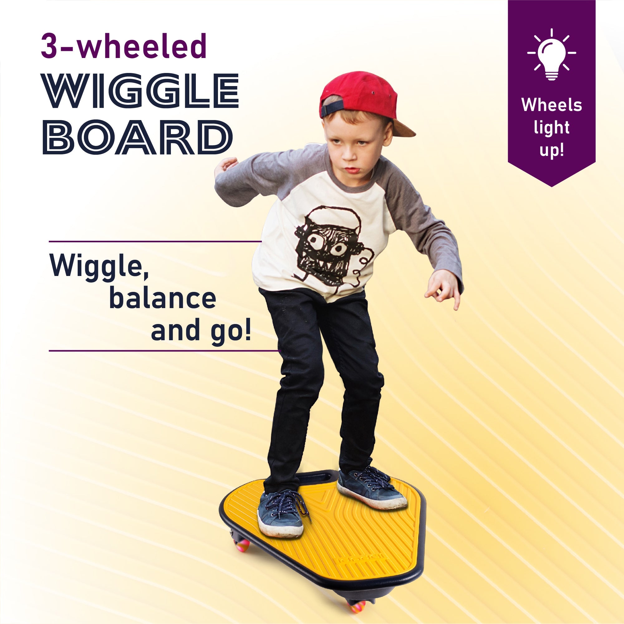 Wiggleboard 3 Wheeled Combination and Balance Board – Plush Creations 195