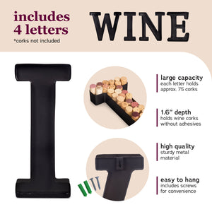 Metal Wine Cork Holder Monogram